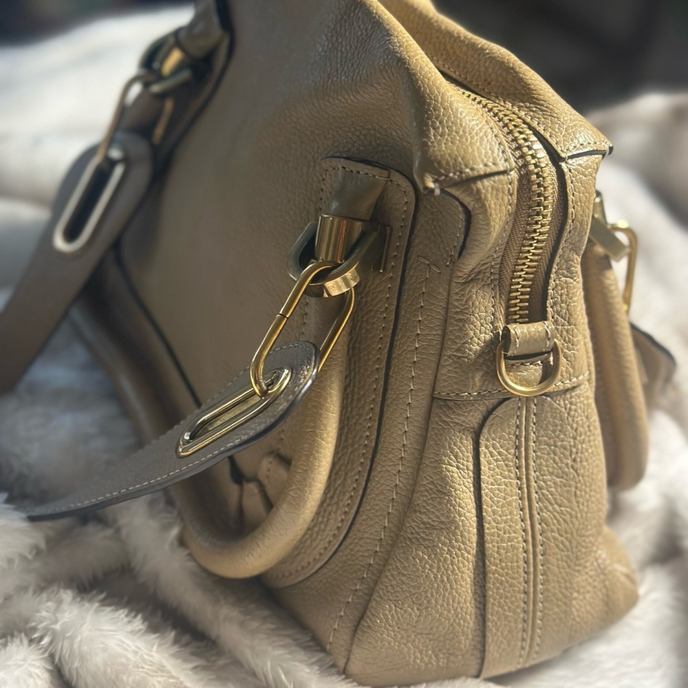 SALE! Chloe Paraty mini beige tan Authentic like new